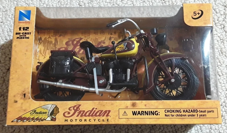 New Ray Toys 1:12 Scale DieCast Toy Replica Indian Sport Scout 1934 22 - Image 1 of 4