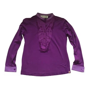 Camisa Paul Smith Mujer Púrpura Bordada Frontal Talla M - Imagen 1 de 8