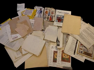 HUGE Lot Cross Stitch Needlepoint Instruction Booklets Handwritten Patterns Etc - Picture 1 of 12
