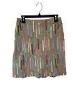 Anthropologie Elevenses Colored Pencil Print Skirt Size 4 Straight Career