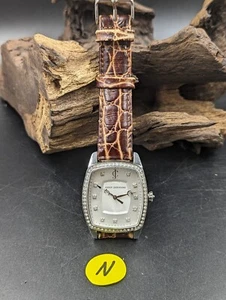 Juicy Couture Beau 1900977 Women's 32mm Crystal Bezel Leather Strap New Battery - Picture 1 of 6