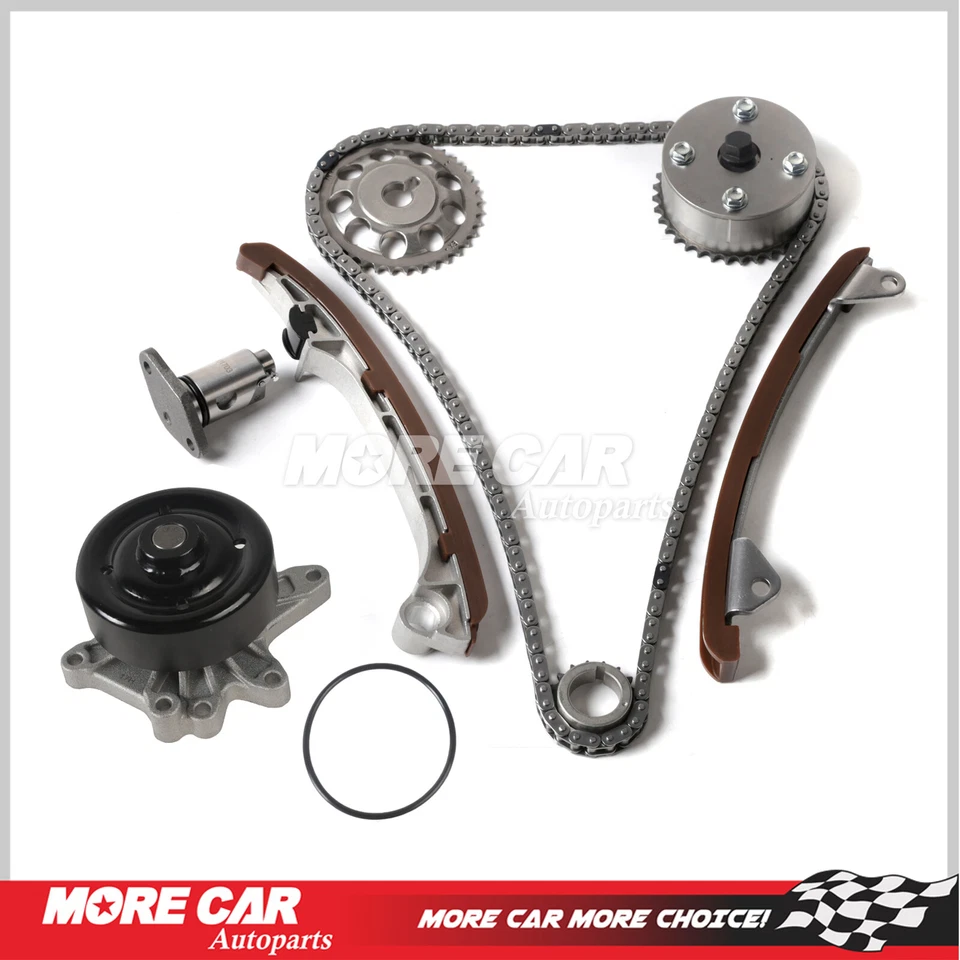 Kit de cadena de distribución bomba de agua piñones VVT aptos para Pontiac Vibe 2003-2005 1,8 L L L4 Foto 1 de 4