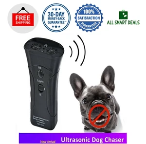Repelente De Perros De Mano Ultrasonido Ahuyentador Antiladridos Entrenador - Picture 1 of 12