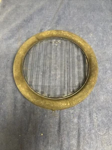 Antique Vintage Original FORD H TYPE Headlight Lens & Metal Rim - Picture 1 of 7