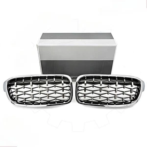 Chrome Silver Grill For BMW F30 F35 F80 F31 11-19 51137255411 - Picture 1 of 9