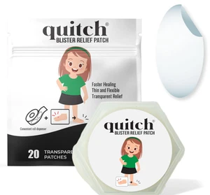 Quitch Blister Bandages for Feet, Hydrocolloid Waterproof Bandages - Picture 1 of 6