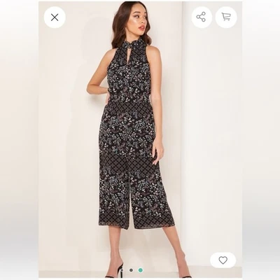 Новый Ted Baker Marciela с бретелью через шею шеи широкие ноги комбинезон, новый с Ярлыками, размер 2, рекомендуемая розничная цена производителя $300 - Изображение 1 из 4