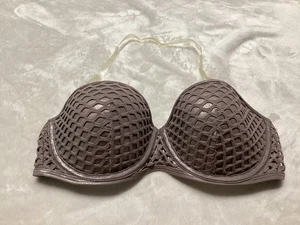 Victoria’s Secret 34D The Flirt Bandeau Colorblock Bikini Top W/Strap Underwire - Picture 1 of 5