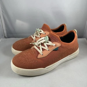 Vessi Weekend Youth J4 Women's 5 Gray Waterproof Sneakers Orange Shoes - Picture 1 of 9
