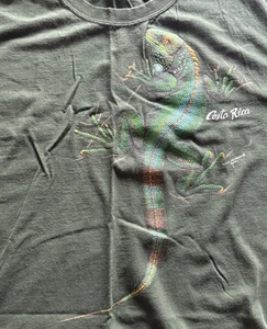 Shirt Xxl Costa Rica Iguana Vacation T Green Tucan Tico Tag - Picture 1 of 7