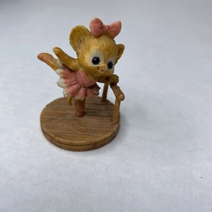 Figurina ballerina miniatura Enesco Dancy Shopmouse 1988 ceramica #870749 - Foto 1 di 7