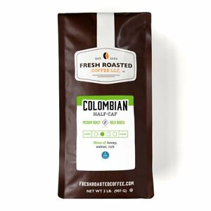 Colombian Swiss Water Half Caf | Whole Bean 2 LB | Fresh Roasted Coffee