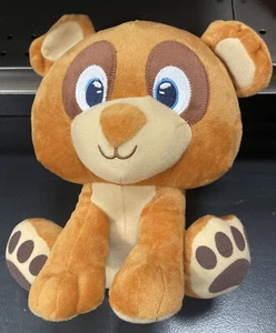 Nanco Brown Bear Cub Plush Stuffed Animal Good Condition Blue Eyes - Picture 1 of 6