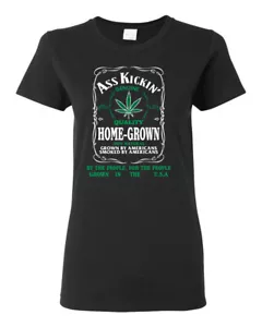Camiseta gráfica Ass Kickin"" cultivada en casa calidad genuina hierba para mujeres - Imagen 1 de 17