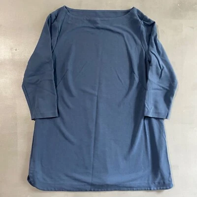 Camisa Jill Mujer Mediana Petite Azul Ponte Manga 3 Cuartos 19 x 26 Foto 1 de 4