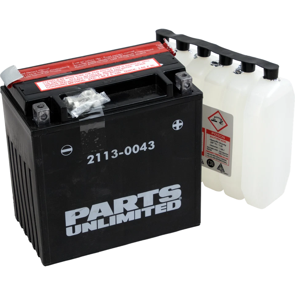 Parts Unlimited - CTX16CL-BBS - AGM Maintenance-Free Battery Yamaha,Kawasaki,Sea - Изображение 1 из 1
