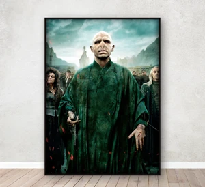 Póster de arte de pared con impresión de Lord Voldemort Harry Potter Mundo Mágico enmarcado A4 - Imagen 1 de 3