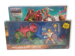 Masters of the Universe Battlefield Warriors Battle Armor He-Man & Battle Cat - Picture 1 of 8