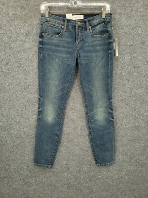 Pantalones de mezclilla campesinos ajustados al tobillo ideales Henry & Belle para mujer 26 logotipo tiro bajo azules nuevos con etiquetas Foto 1 de 4