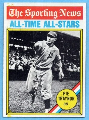 1976 Topps #343 Pie Traynor ATG EX/EX+ WRINKLE Detroit Tigers HOF A7186 - Image 1 of 2