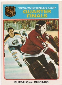 1975-76 OPC NHL #6 Quarter Finals Buffalo vs Chicago - Picture 1 of 2