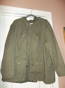 Women's Outer Edge Olive Green Jacket Mid Length - Size 3XL (more like XL) - GUC - Picture 1 of 3