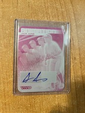 2022 Leaf Vivid Baseball - Jace Jung - Magenta Printing Plate Animation Auto 1/1