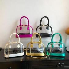 New Women's Transparent Shoulder bag Candy Color Jelly PVC Bags Beach Handbags