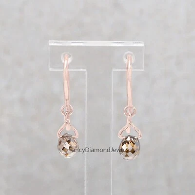 Drop Earring, Diamond Dangles Earring, Diamond Brown Drop Earrings, KDN878 - Image 1 of 4