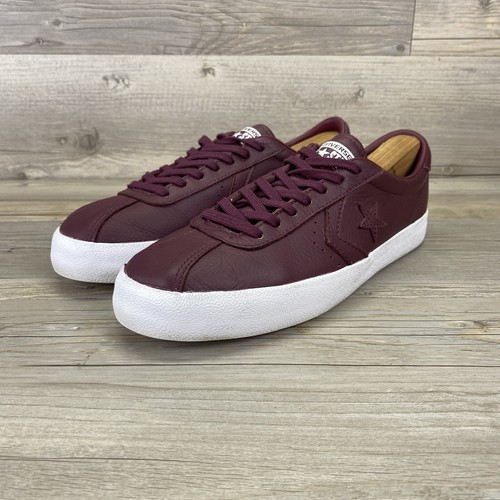 Converse Pelle 157800C Breakpoint Ox Bianco Sangria Scuro Donna 9 Uomo 7 5