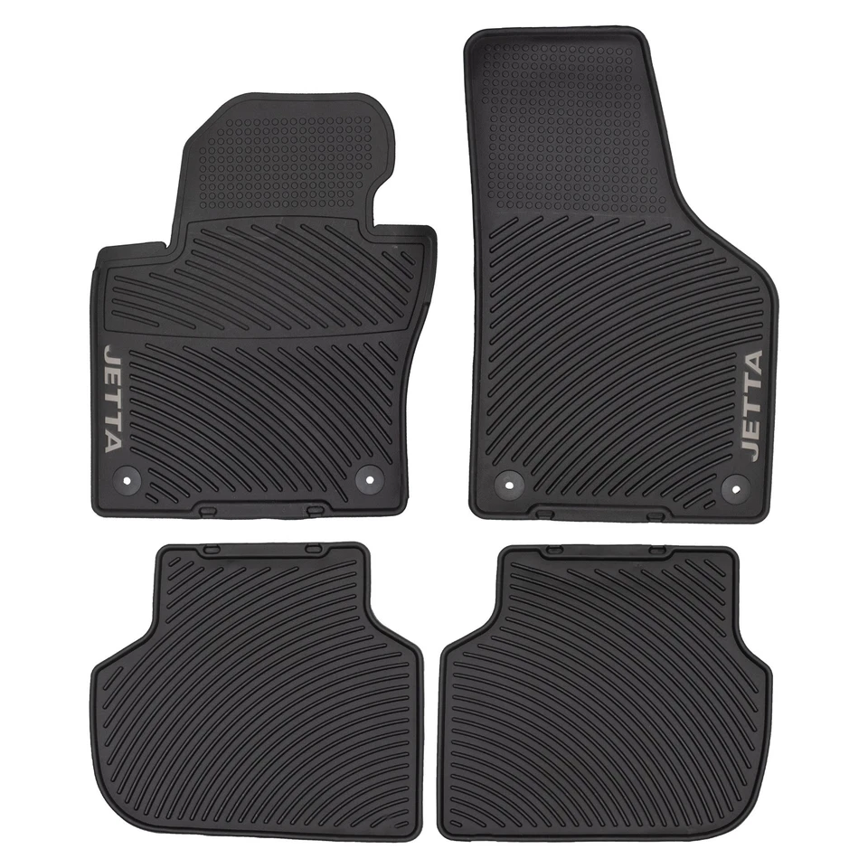 2011-2018 Volkswagen VW Jetta Rubber Floor Mats OEM 5C7061550A041 Awm002