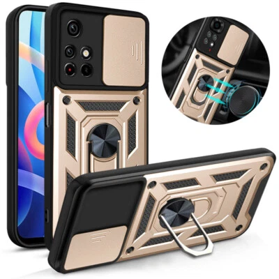 Funda Carcasa con Soporte Anillo Deslizable Antigolpes para Xiaomi Redmi Note 12 11 10 Pro Mi 12T Foto 1 de 4
