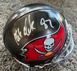 *ROB GRONKOWSKI*SIGNED*AUTOGRAPHED*TAMPA BAY*BUCCANEERS*MINI*HELMET*NFL*COA* - Picture 1 of 8