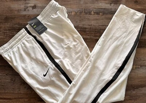 NWT Nike Women's L-TT White/Black Dri-Fit Basketball Pants Large Extra Tall LTT - Picture 1 of 3