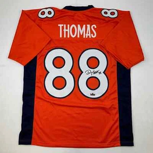 Facsimile Autographed Demaryius Thomas Denver Orange Reprint Jersey Size Mens XL - Picture 1 of 4