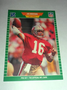 1989 PRO SET # 381 JOE MONTANA , QB, SF 49rs , MINT ! SHIPS 1st CLASS W/CONF.USA - Picture 1 of 3