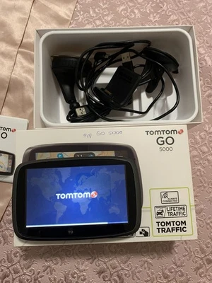 TomTom Go 5000 Navigationssysteme Free Lifetime Map Traffic Sim Karte 5 Zoll - Bild 1 von 2