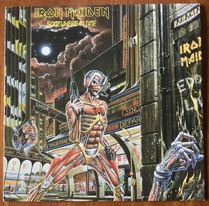 Iron Maiden Somewhere In Time EMC.240597 Australian Import Lp Original Rare - Picture 1 of 6