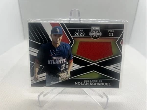 2023 Panini Elite Extra Edition - First Round Materials Nolan Schanuel... - Afbeelding 1 van 2