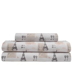 Whimsical Graphic Print Microfiber Bed Sheet Set - Picture 1 of 14