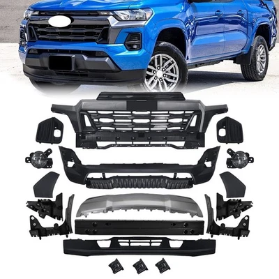 For Chevrolet Colorado 2023-2024 Front Bumper Cover Kit w/ ReinForcement+Grille - Image 1 of 4