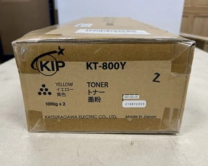Kip KT-800Y Genuine Yellow Toner Cartridge Type N 2 Pack (1000g x 2) New Sealed - Picture 1 of 3