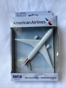 AMERICAN AIRLINES DIE CAST METAL AIRPLANE DARON #RT 1664-1 - Picture 1 of 4