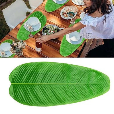 Banana Leaves Artificial Leaves Replacement Spare Parts Tropical Accessories - Image 1 of 4
