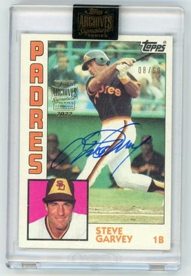 Steve Garvey 2022 Topps Archives Signatures '84 Topps autograph #'d 08/60 - Image 1 of 3