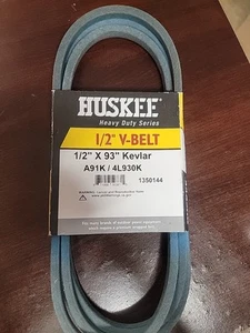 Cortacésped Huskee Hevy Duty 1/2" correa en V A91K 4L930K 1/2" X 93" hecho con Kevlar - Imagen 1 de 4