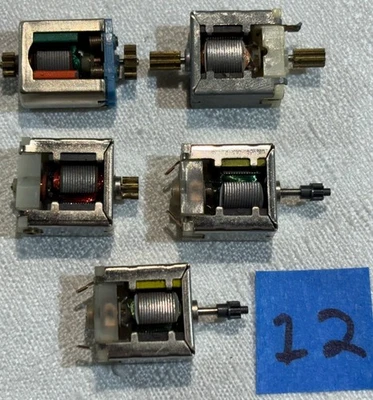 LOTE DE 5 MOTORES HO SLOT CAR CAN #12 TYCO RIGGEN TOMY O? DOBLE ACCIONAMIENTO Foto 1 de 2