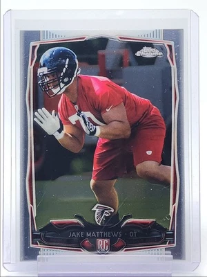 JAKE MATTHEWS 2014 TOPPS CHROME ROOKIE FOOTBALL FALCONS RC Q0333 - Image 1 of 2