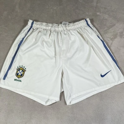 Pantalones Cortos Nike Selección Nacional de Brasil Para Hombre Talla XXL Blanco Dri Fit Fútbol CBF FIFA Foto 1 de 4