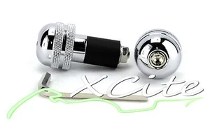 Chrome universal barends bar ends CBR250RR HONDA DUCATI SUZUKI #BE001# - Picture 1 of 1
